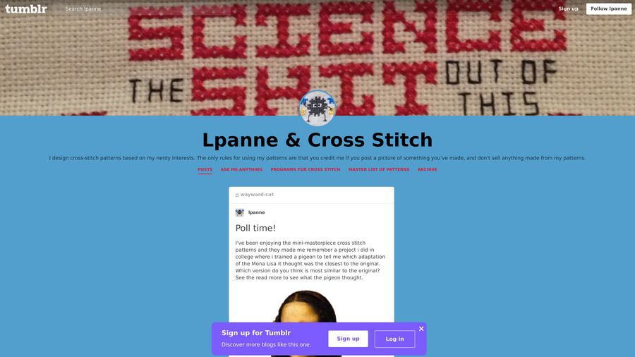 Lpanne and Cross Stitch on X: From the archive. I made this cross